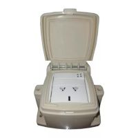 CAJA CAPSULADA EXTERIOR 1 PUNTO Y TOMA 10 AMP ESPECIAL C/ TAPA EXTERIOR EXULTT