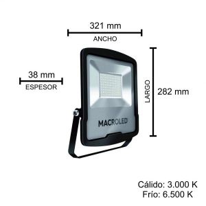 REFLECTOR LED SMD 100W IP65 MACROLED - Vista 5