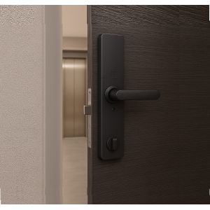 CERRADURA SMART C/ CAMARA HUELLA + PIN + TARJETA + LLAVE + APP PRONEXT - Vista 3