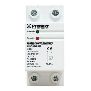 PROTECTOR DE TENSION RIEL DIN ANALOGICO 63AMP RIEL DIN PRONEXT