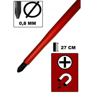 DESTORNILLADOR CON AISLACION PHILIPS 3X150MM 1000V PROSKIT - Vista 4