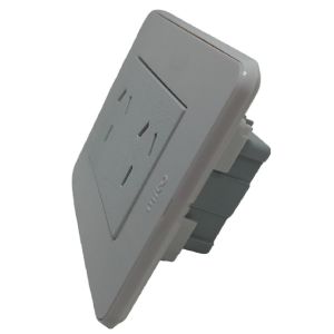 BASTIDOR JELUZ MITO COMPLETO TOMA DOBLE PUENTEADO  BL/BL - Vista 2