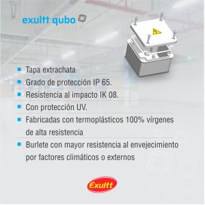 CAJA DE PASO ESTANCA IP65 EXTERIOR 115 X 115 X 65 MM - Vista 7
