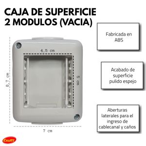 CAJA DE SUPERFICIE 2 MODULOS (VACIA) URBANA EXULTT - Vista 4