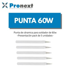 PUNTA CERAMICA PARA SOLDADOR 60W PRONEXT - Vista 2