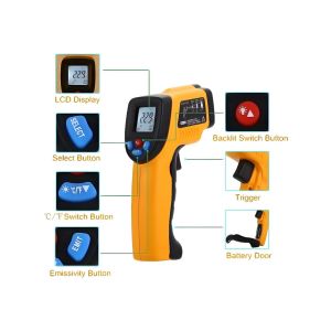 MEDIDOR DE TEMPERATURA INFRARROJO PRONEXT -50°C A 380°C - Vista 4