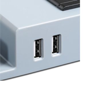 ZAPATILLA CON PROTECTOR DE TENSION + USB ESTABILIZADOR ALARGUE ATOMLUX - Vista 3