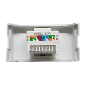 MODULO TOMA P/ RED RJ45 CAT 6 JELUZ PLATINUM BLANCO - Vista 3