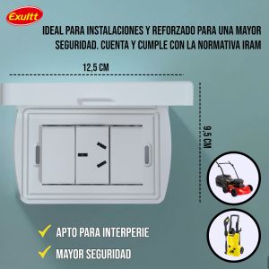 CAPSULADA EXTERIOR RIGIDA 1 TOMACORRIENTE - EXULTT URBANA - Vista 3