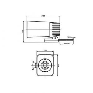 BOCINA PLASTICA DE EXTERIOR 30W PRONEXT - Vista 4