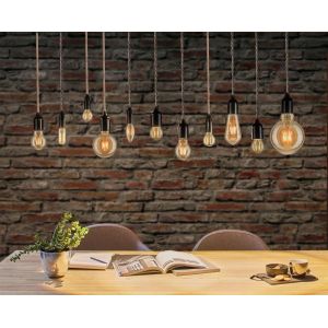 FOCO LAMPARA VINTAGE G45 ESPIRAL CANDELA FILAMENTO LUZ BLANCO CALIDO - Vista 6