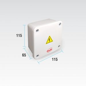 CAJA DE PASO ESTANCA IP65 EXTERIOR 115 X 115 X 65 MM - Vista 2
