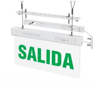 CARTEL DE SALIDA LUMINOSO MACROLED - Vista 2