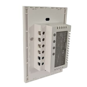 LLAVE LUZ PARED INTERRUPTOR WIFI TOUCH SMART 2 CANAL C/ CAPACITOR 7A MACROLED ROMA - Vista 3