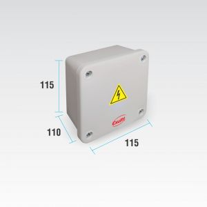 CAJA DE PASO ESTANCA IP65 EXTERIOR 115 X 115 X 110 MM - Vista 3