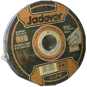 DISCO ABRASIVO PARA CORTE DE METAL 115MM JADEVER - Vista 3