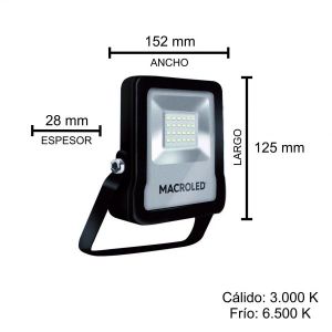 REFLECTOR LED SMD 20W IP65 MACROLED - Vista 4