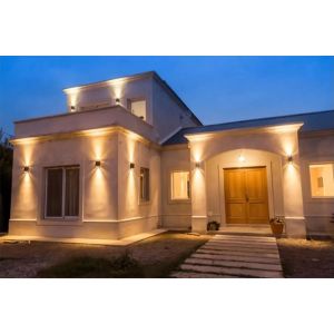 APLIQUES PARED DICRO REDONDO BIDIRECCIONAL CANDELA COLOR NEGRO IP65 - Vista 2