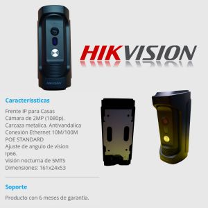 FRENTE DE 1 PULSADOR ANTIVANDALICO HIKVISION DS-FVI8113 IME - Vista 4