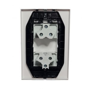 LLAVE ARMADA DOBLE TOMA JELUZ PLATINUM BLANCO - Vista 2