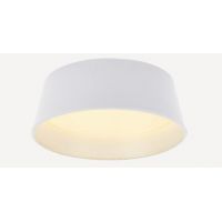 PLAFON LED ACERO BLANCO 28W DISEñO CAMPANA MODERNA