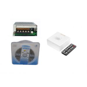 CINTA LED 3528 24W FRIO 12V + FUENTE DE 12V  + DIMMER P /  INTERIOR MACROLED