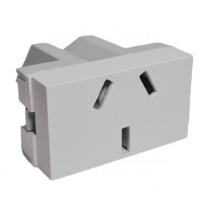 MODULO TOMA BIPOLAR + TIERRA 10A JELUZ PLATINUM - Vista 2