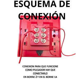 ALARMA DE INCENDIO CON SIRENA PARA INTERIOR Y PULSADOR - Vista 2