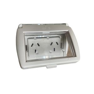 TAPA CAPSULADA EXTERIOR MEMBRANA + TOMACORRIENTE DOBLE EXULTT URBANA - Vista 1