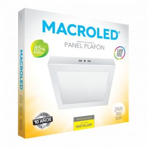 PANEL LED APLICAR CUADRADO 24W MACROLED - Vista 1