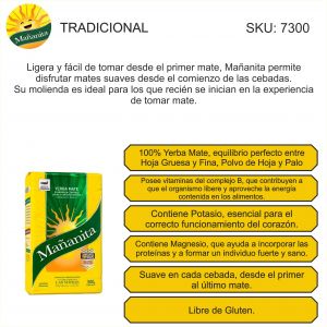 YERBA MAÑANITA 4 FLEX 500 GR X 10 UNIDADES - Vista 2