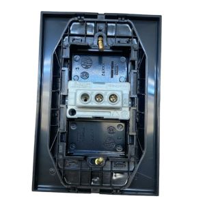 LLAVE ARMADA PULSADOR JELUZ PLATINUM NEGRO - Vista 2