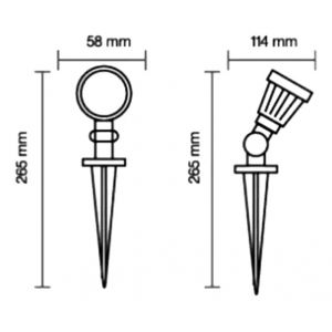 ESTACA DE PLASTICO 5W LED CANDELA - Vista 5