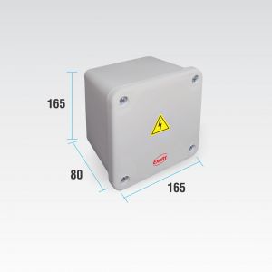 CAJA DE PASO ESTANCA IP65 EXTERIOR 165 X 165 X 80 MM - Vista 4