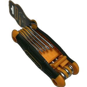 JUEGO DE LLAVES TORX 8 EN 1 PLEGABLES JADEVER - Vista 2