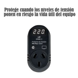 PROTECTOR DE TENSION 1500W TV C/VOLTíMETRO STAND BY - Vista 4