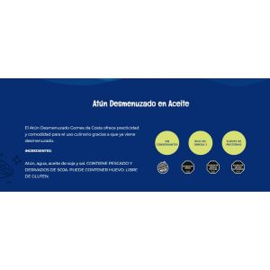 LATA DE ATUN DESMENUZADO EN ACEITE GOMES 170 GR (11745) - Vista 2