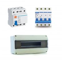 COMBO DISYUNTOR TETRAPOLAR 4X25 + TéRMICA TRIFASICO INDUSTRIAL 4X20 + TABLERO