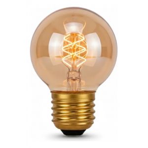 FOCO LAMPARA VINTAGE G45 ESPIRAL CANDELA FILAMENTO LUZ BLANCO CALIDO