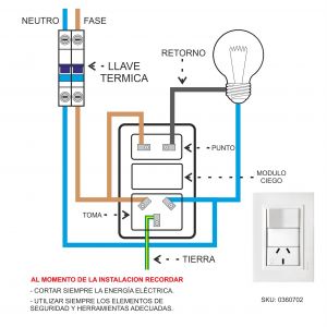 SET ARMADO  1 INTERRUPTOR 1 TOMACORRIENTE 10A (1 PUNTO Y TOMA) LINEA URBANA EXULTT - Vista 3