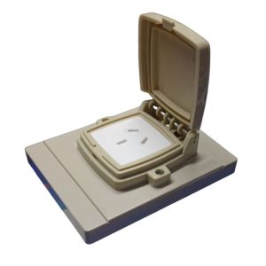 CAPSULADA SUPERFICIE 16 MIGNON 10X5 BEIGE CON 1 TOMA EXULTT - Vista 1