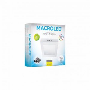 PANEL LED APLICAR CUADRADO 12W MACROLED - Vista 4