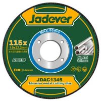 DISCO ABRASIVO PARA CORTE DE METAL 115MM JADEVER