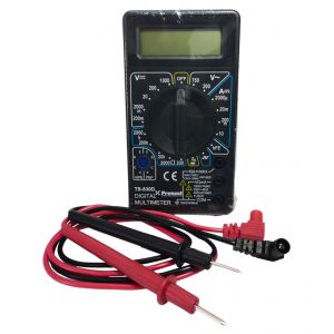 TESTER MULTIMETRO DIGITAL CON BUZZER ESCUELA ELECTRONICA TS 830D PRONEXT