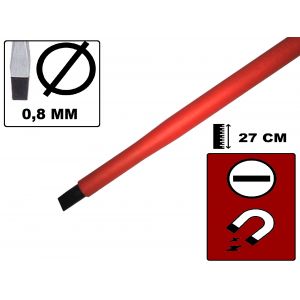 DESTORNILLADOR CON AISLACION PLANO 8.0X175MM 1000V PROSKIT - Vista 3
