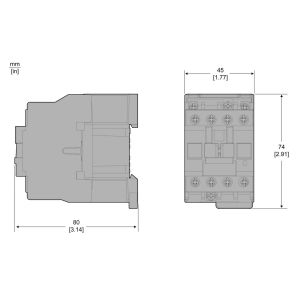 CONTACTOR 9A 3POLOS TRIPOLAR CONTACTO AUXILIAR NC SCHNEIDER - Vista 2