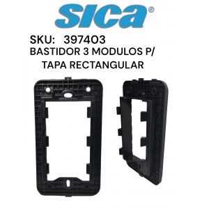 BASTIDOR 3 MODULOS P/TAPA RECTANGULAR SICA LIFE - Vista 2