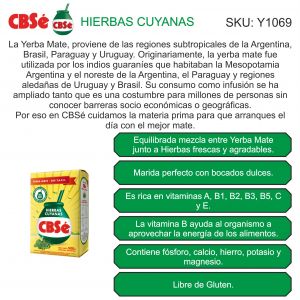 PAQUETE YERBA CBSE HIERBAS CUYANAS 500 GR - Vista 3