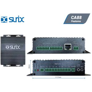 PLACA IP POE CA88 12V/24V 8 RELAY CONTACTO SECO 8 ENTRADAS INTERIOR - Vista 2