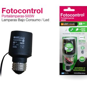 FOTOCONTROL PORTA LAMPARA E27 500W LIGHT HOUSE - Vista 2